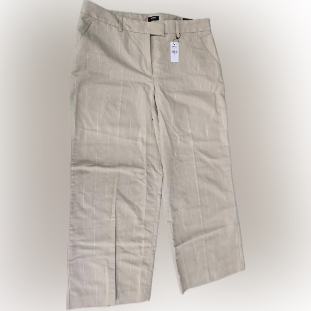 Express Design Studio Bootcut Gray Stripe Pants